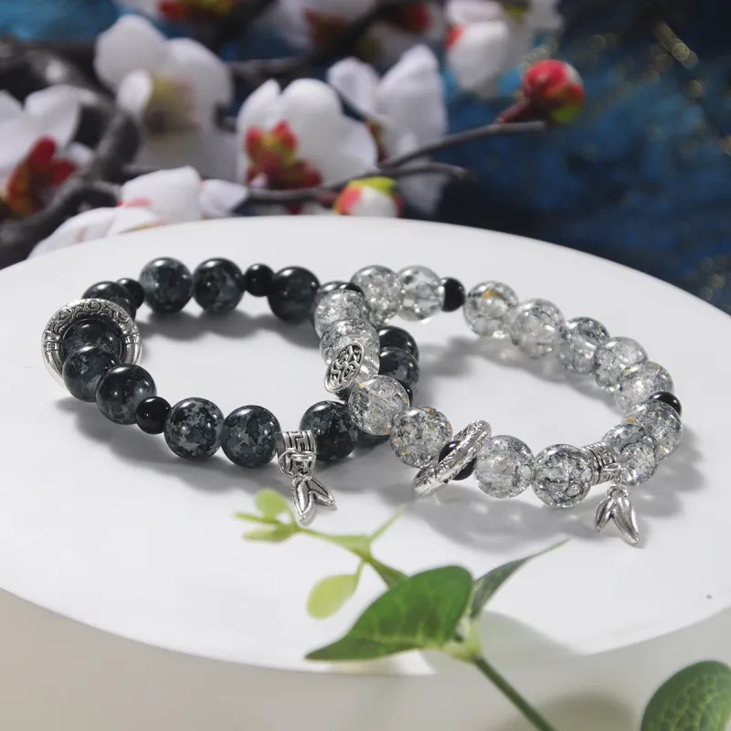 MEOBURLIY Colored Glaze Bracelets Unisex-5