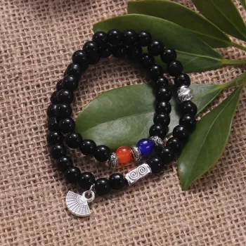 MEOBURLIY Obsidian Jade Bracelets Unisex
