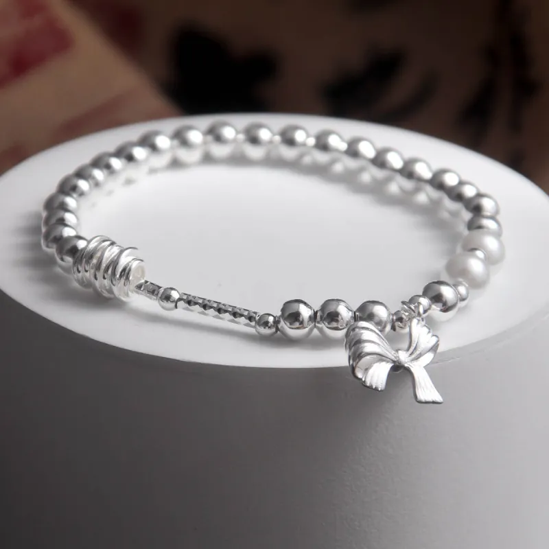 MEOBURLIY S925 Silver Bracelets Women's-4