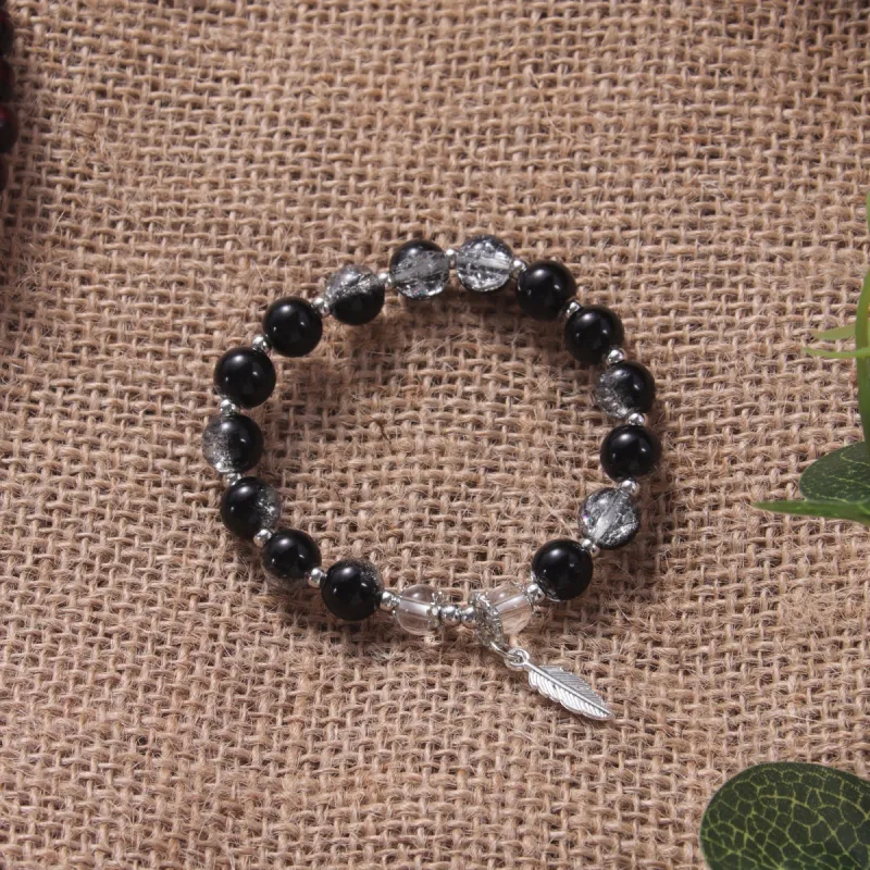 MEOBURLIY Colored Glaze Bracelets Unisex-1