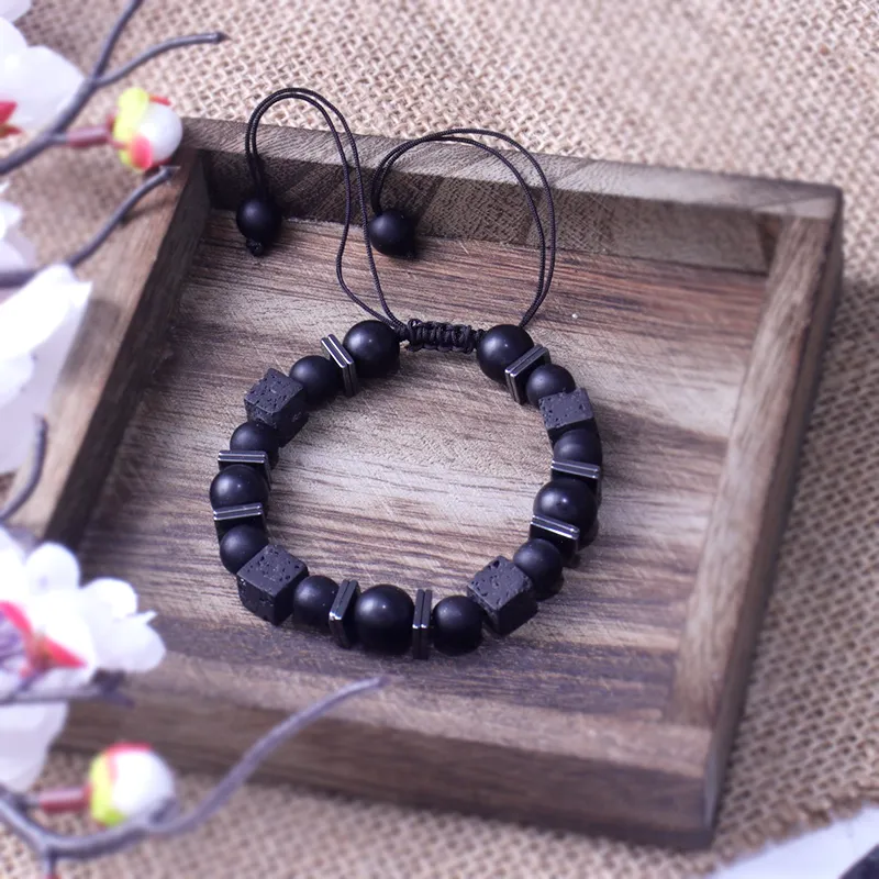 MEOBURLIY Obsidian Bracelets Unisex-4