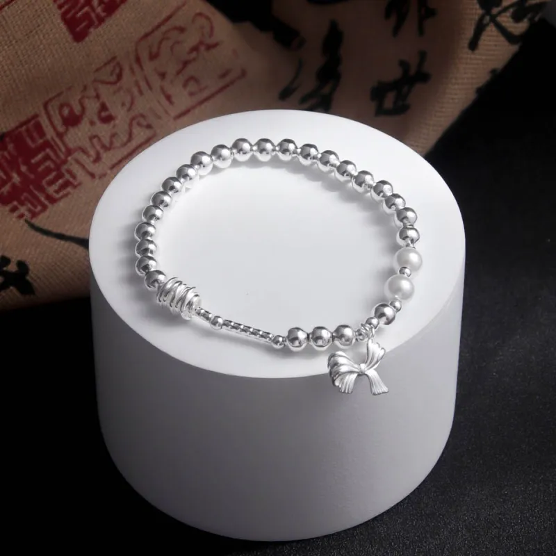 MEOBURLIY S925 Silver Bracelets Women's-1