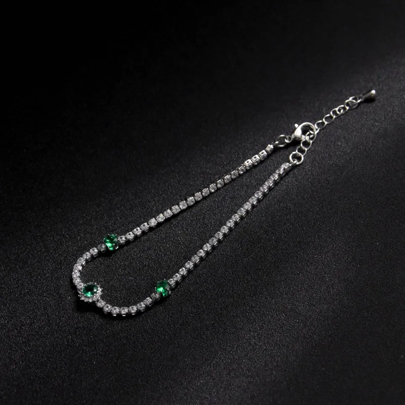 MEOBURLIY Zircon Bracelets Women's-3