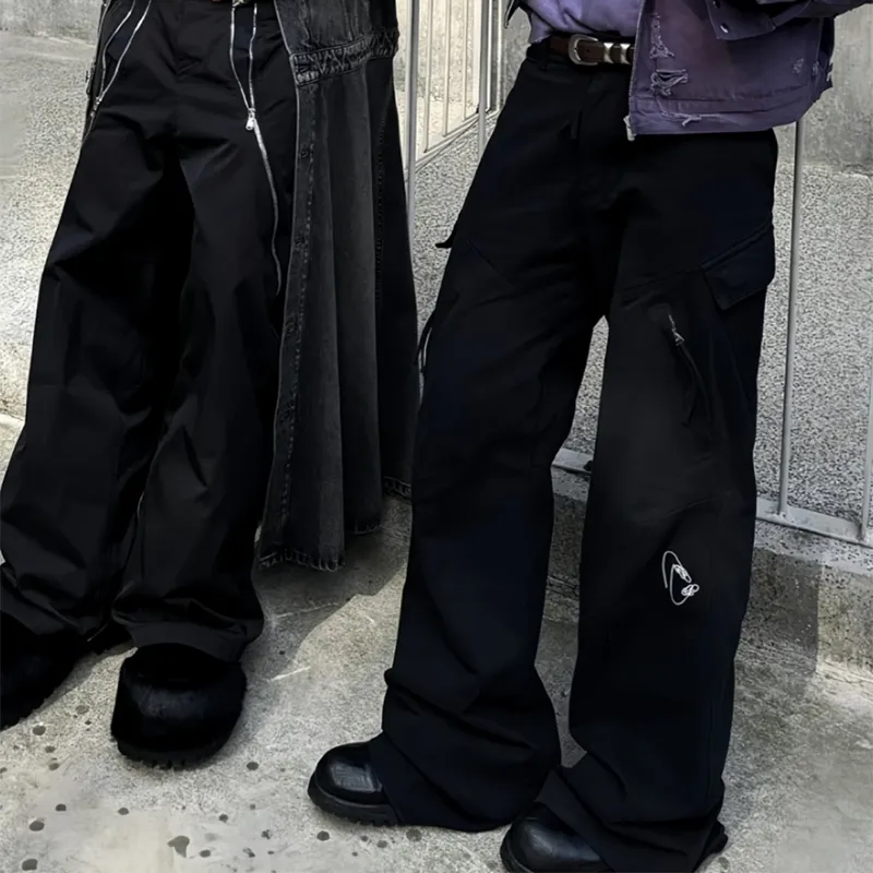PEDLOR Cargo Pants Unisex Black-2