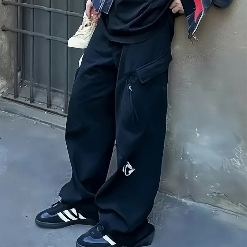 PEDLOR Cargo Pants Unisex Black-4
