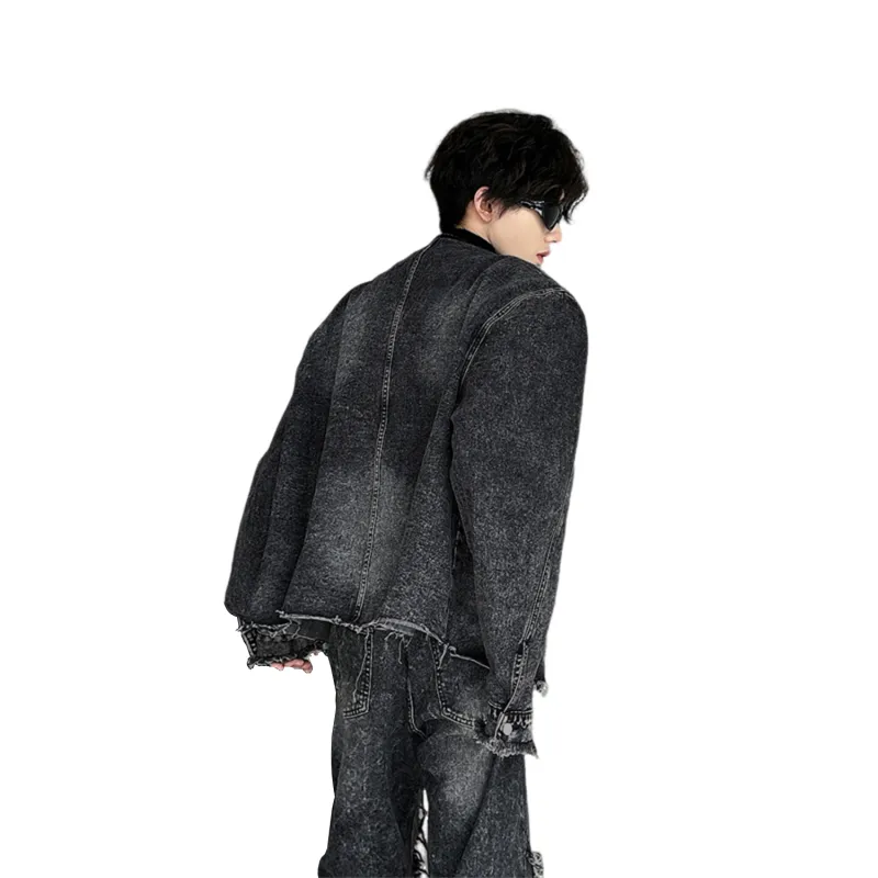 Kastinger Denim Jacket Unisex Black Gray-4