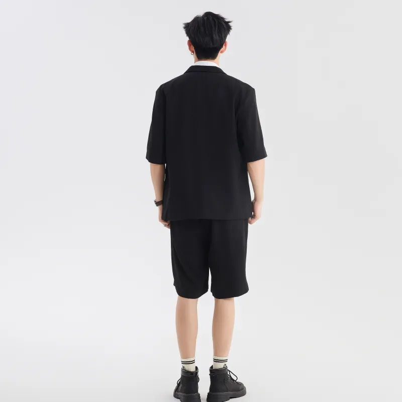 Kastinger Business Suit Unisex Black, Includes Shirt Tie Belt And Cotton Socks-2