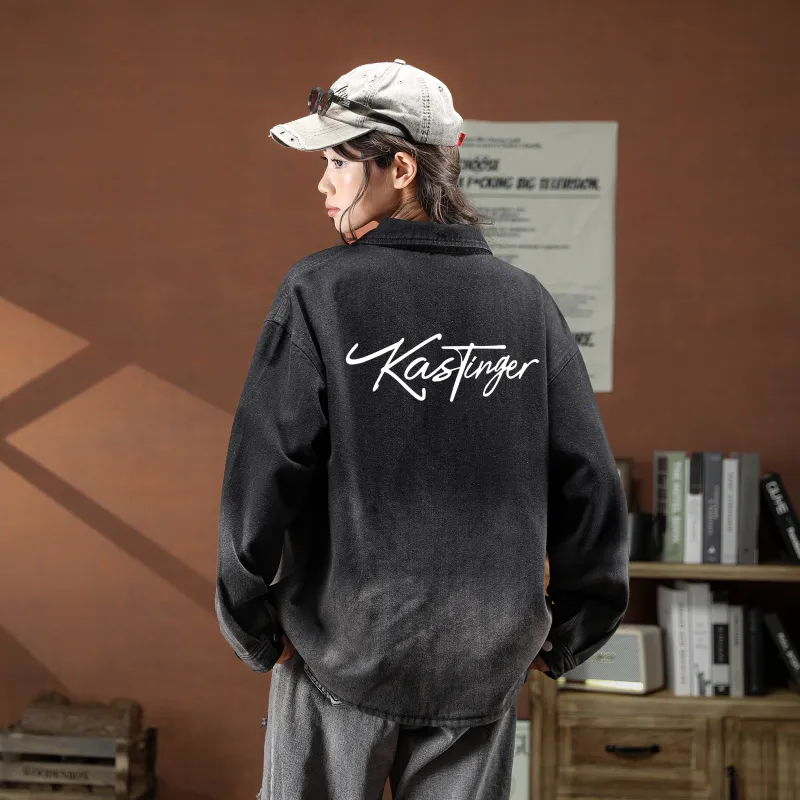 Kastinger Denim Jacket Unisex Gradient Black-3