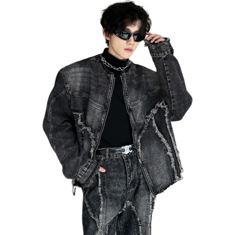 Kastinger Denim Jacket Unisex Black Gray-3