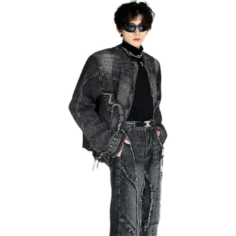 Kastinger Denim Jacket Unisex Black Gray-2