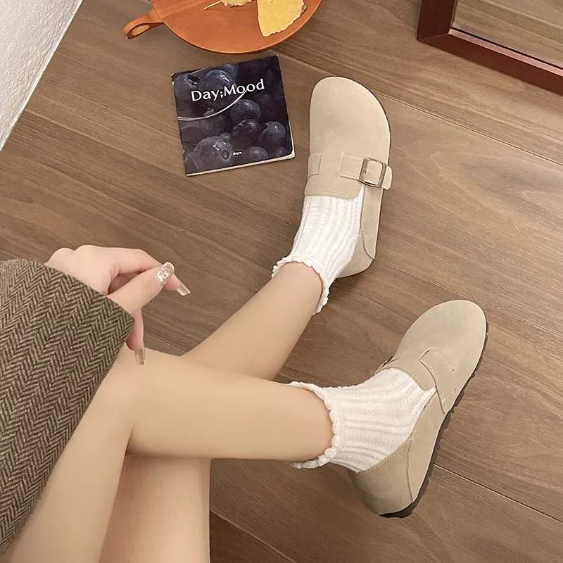 Yamada Hyakuju Home Slippers Brown Khaki-7