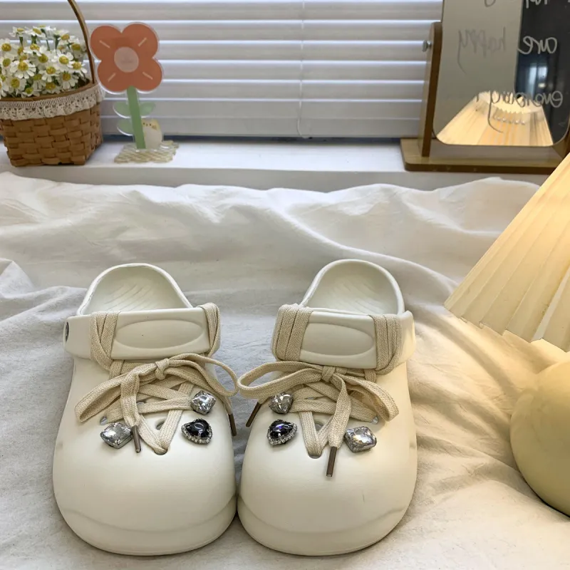 Yamada Hyakuju Home Slippers Black, White-1