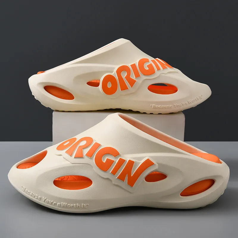 Yamada Hyakuju Slippers White Black, Black, Black Purple, Ecru Orange-16