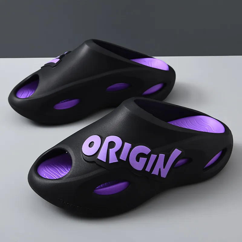 Yamada Hyakuju Slippers White Black, Black, Black Purple, Ecru Orange-12