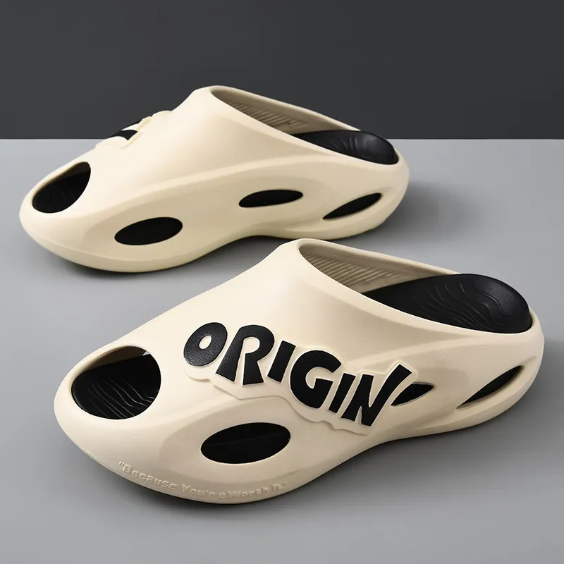 Yamada Hyakuju Slippers White Black, Black, Black Purple, Ecru Orange-2