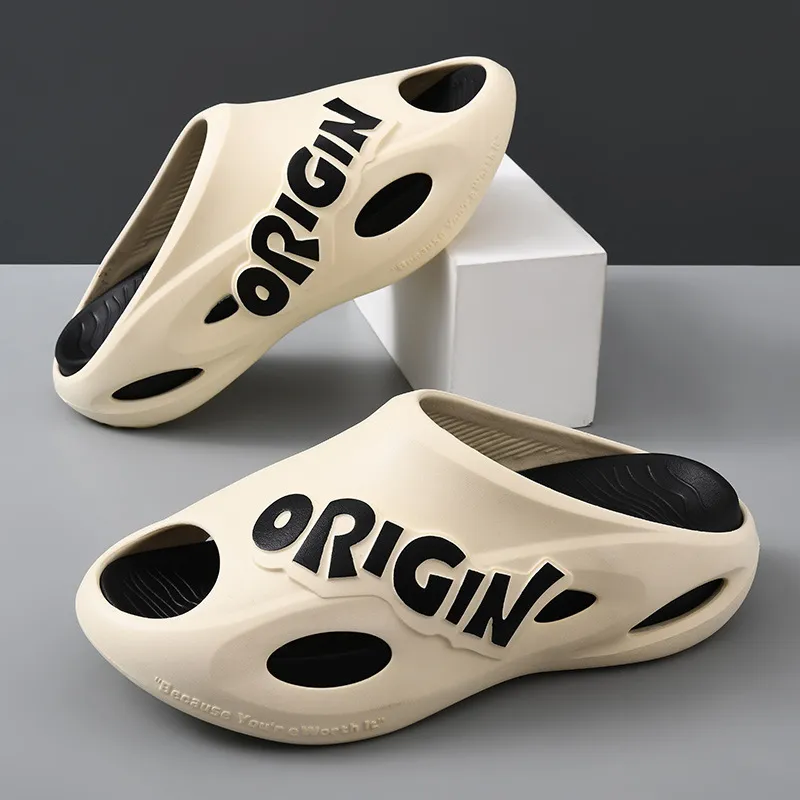 Yamada Hyakuju Slippers White Black, Black, Black Purple, Ecru Orange-1