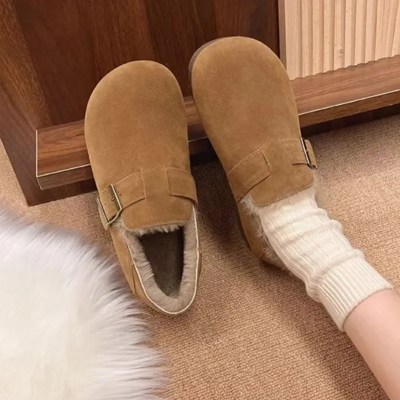 Yamada Hyakuju Home Slippers Dark Brown Khaki-3