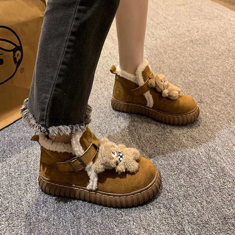 Yamada Hyakuju Women's Home Slippers Ecru Brown-7