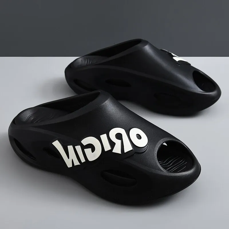 Yamada Hyakuju Slippers White Black, Black, Black Purple, Ecru Orange-7