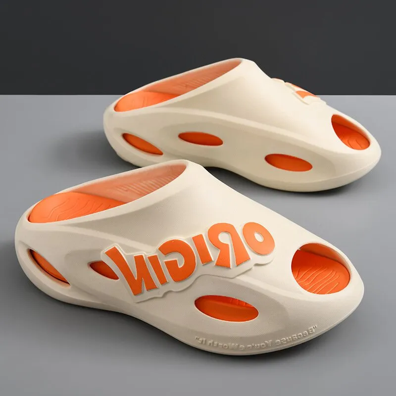 Yamada Hyakuju Slippers White Black, Black, Black Purple, Ecru Orange-17