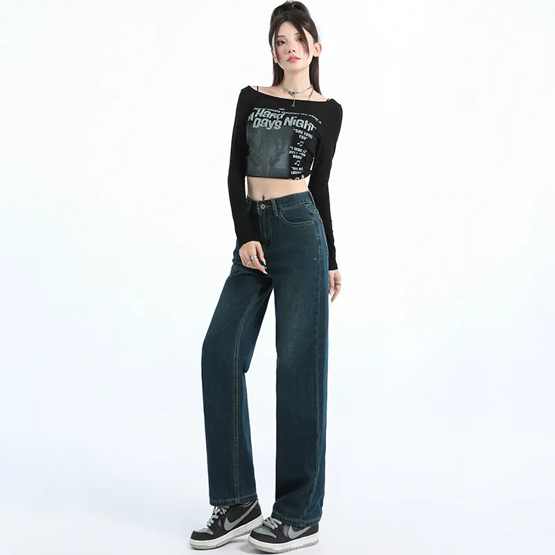 MPOX Jeans Women's Vintage Blue-9