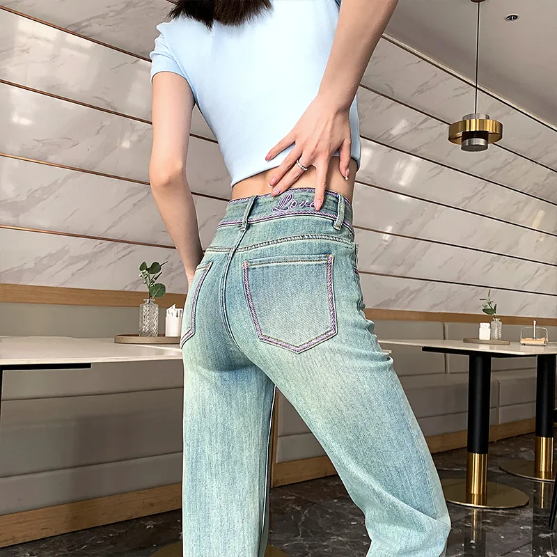 MPOX Jeans Women's Light Green-3