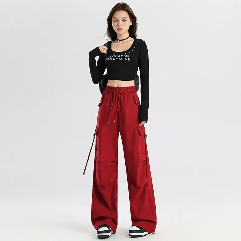 MPOX Jeans Women's Red-5