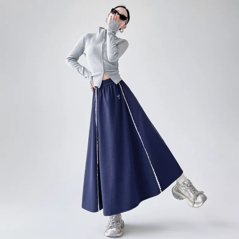 MPOX Casual Long Skirts Women's-1