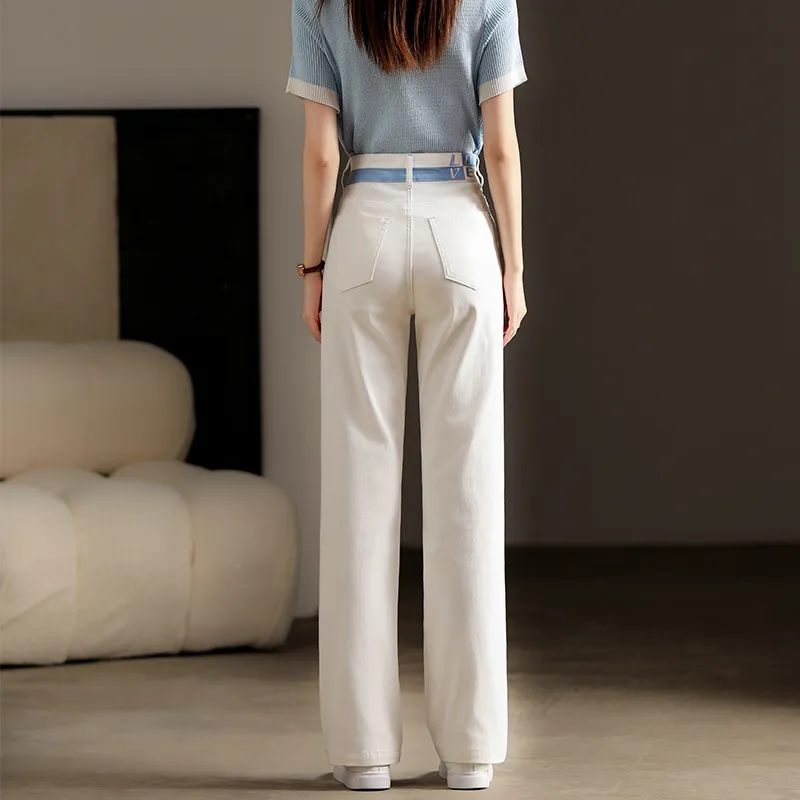 MPOX Jeans Women's White Blue-2