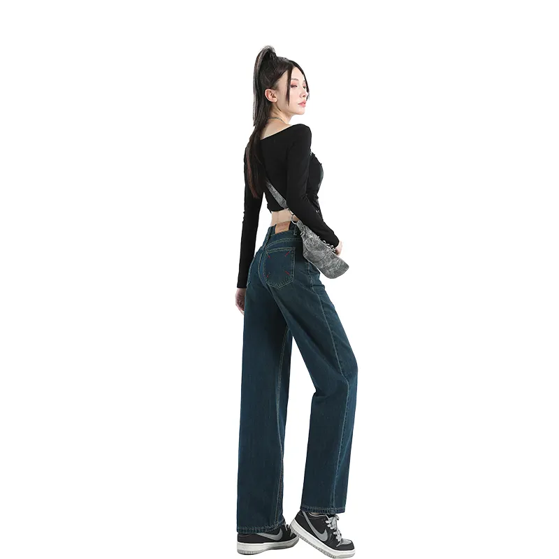 MPOX Jeans Women's Vintage Blue-5