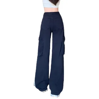 MPOX Loose Fit Jeans Women's Navy Blue