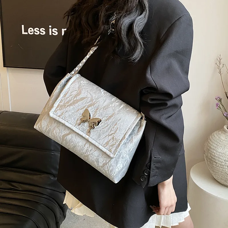 ROUNDOT PU Tote Bag Shoulder Bag Regular Women's White/Black/Silver/Pink/Green-15