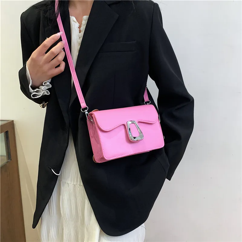ROUNDOT Pu Crossbody Bag Shoulder Bag Regular Women's White Black/Khaki/Rose Red/Brown-29