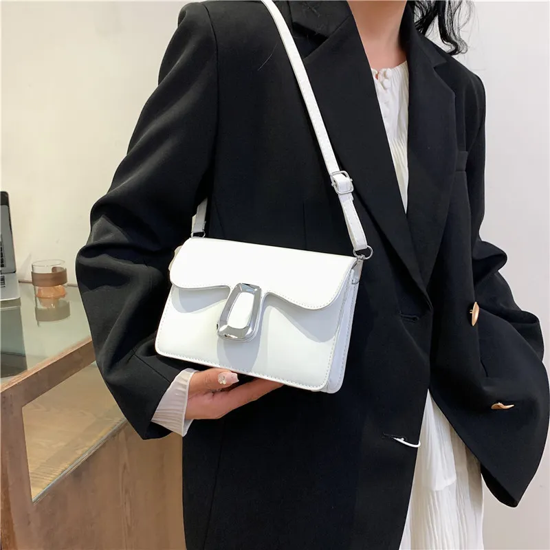 ROUNDOT Pu Crossbody Bag Shoulder Bag Regular Women's White Black/Khaki/Rose Red/Brown-5