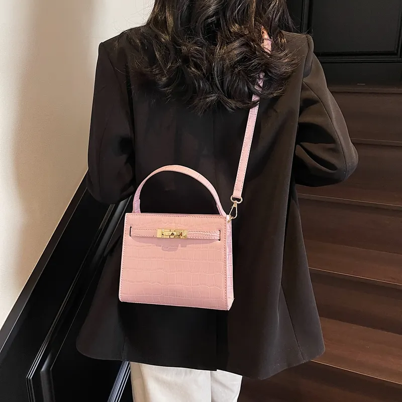 ROUNDOT PU Crossbody Bag Regular Women's White/Black/Burgundy/Pink-24