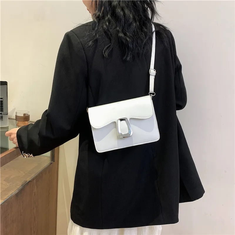 ROUNDOT Pu Crossbody Bag Shoulder Bag Regular Women's White Black/Khaki/Rose Red/Brown-3