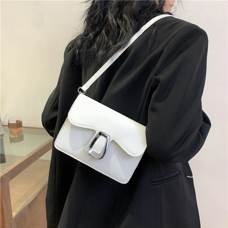 ROUNDOT Pu Crossbody Bag Shoulder Bag Regular Women's White Black/Khaki/Rose Red/Brown-6
