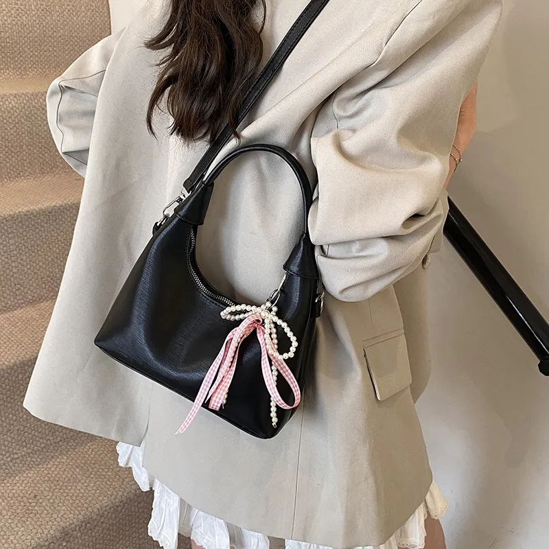 ROUNDOT PU Crossbody One Shoulder Handbags Regular Women's White/Silver/Black/Blue/Pink-20