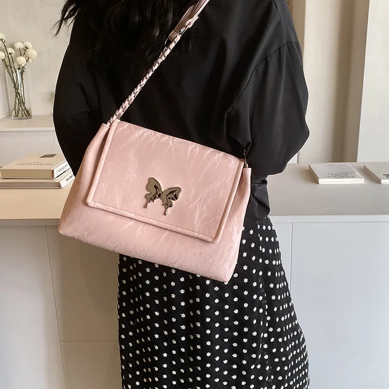 ROUNDOT PU Tote Bag Shoulder Bag Regular Women's White/Black/Silver/Pink/Green-31