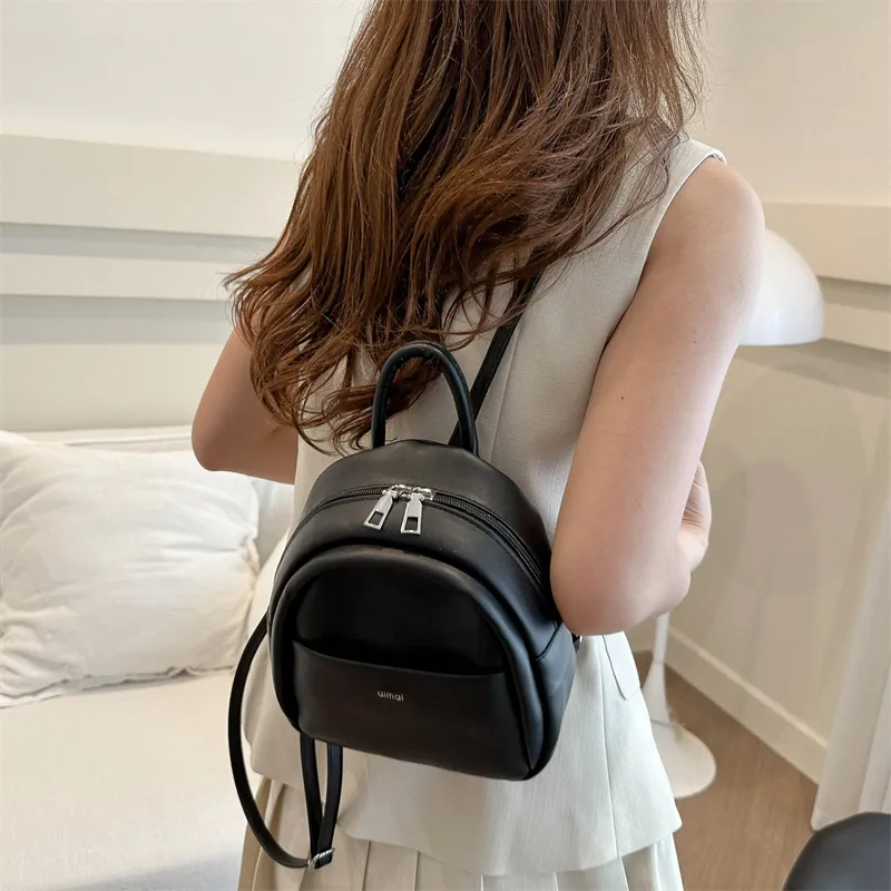 ROUNDOT PU Backpacks Backpack Women's White/Silver/Black/Pink/Yellow-15