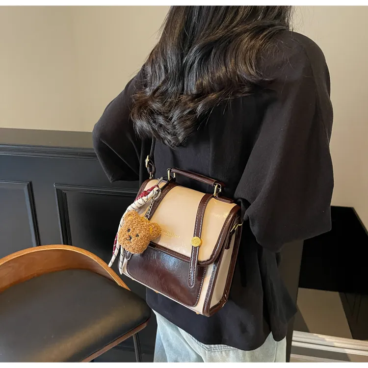 ROUNDOT PU Backpack Regular Women's Ecru/Black/Burgundy/Coffee-5