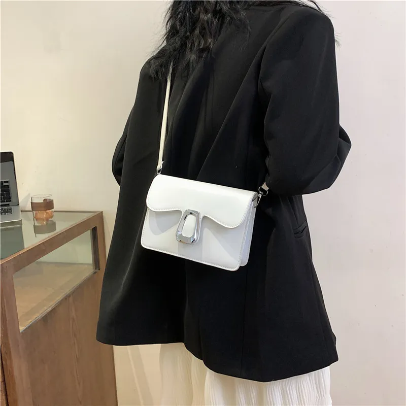 ROUNDOT Pu Crossbody Bag Shoulder Bag Regular Women's White Black/Khaki/Rose Red/Brown-2