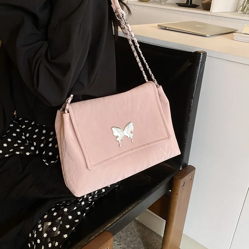 ROUNDOT PU Tote Bag Shoulder Bag Regular Women's White/Black/Silver/Pink/Green-29