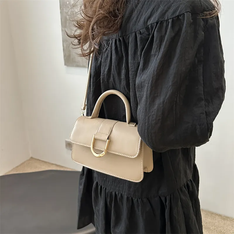 ROUNDOT Crossbody One Shoulder Handbags PU Women's White/Silver/Black/Khaki/Brown-23