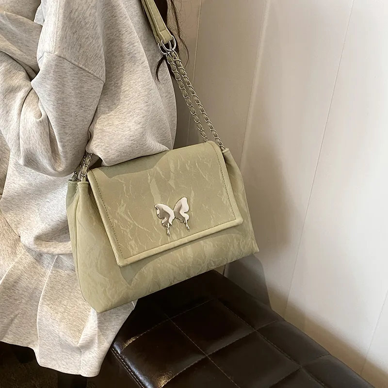 ROUNDOT PU Tote Bag Shoulder Bag Regular Women's White/Black/Silver/Pink/Green-21