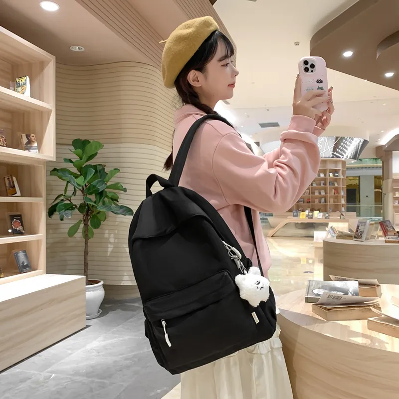 ROUNDOT Nylon Backpack Unisex Multicolor-33