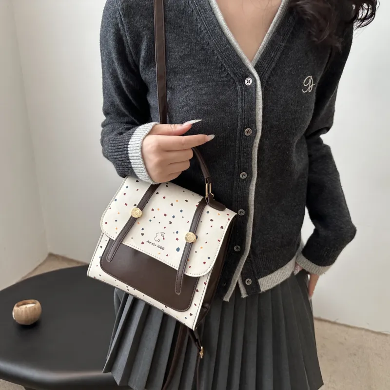 ROUNDOT PU Backpack Women's White-1