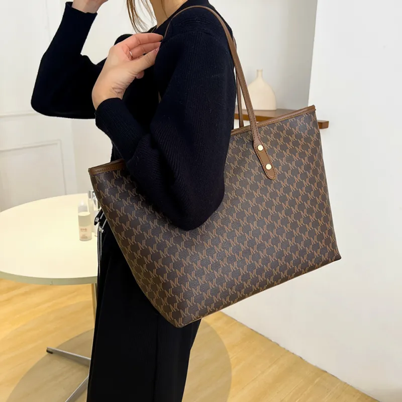 ROUNDOT PU Tote Bag Shopping Bag Shoulder Bags Women's Multicolor-19