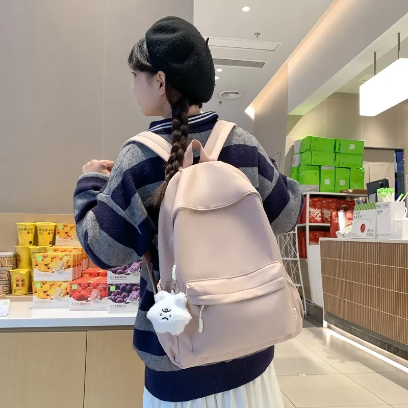 ROUNDOT Nylon Backpack Unisex Multicolor-17
