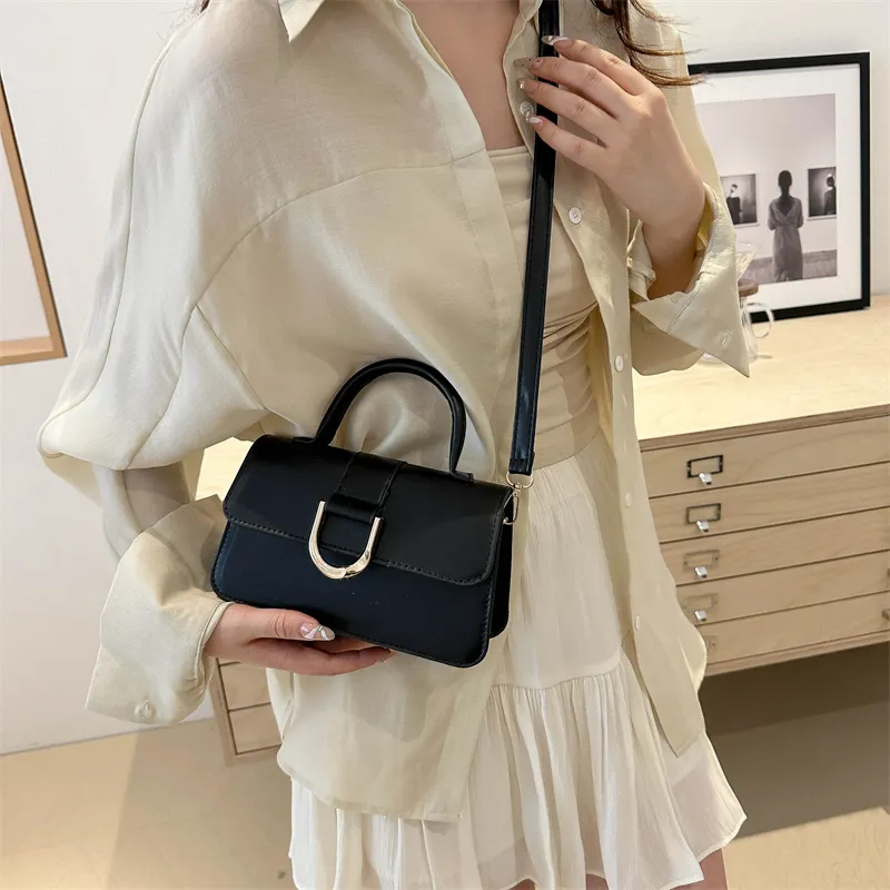 ROUNDOT Crossbody One Shoulder Handbags PU Women's White/Silver/Black/Khaki/Brown-18